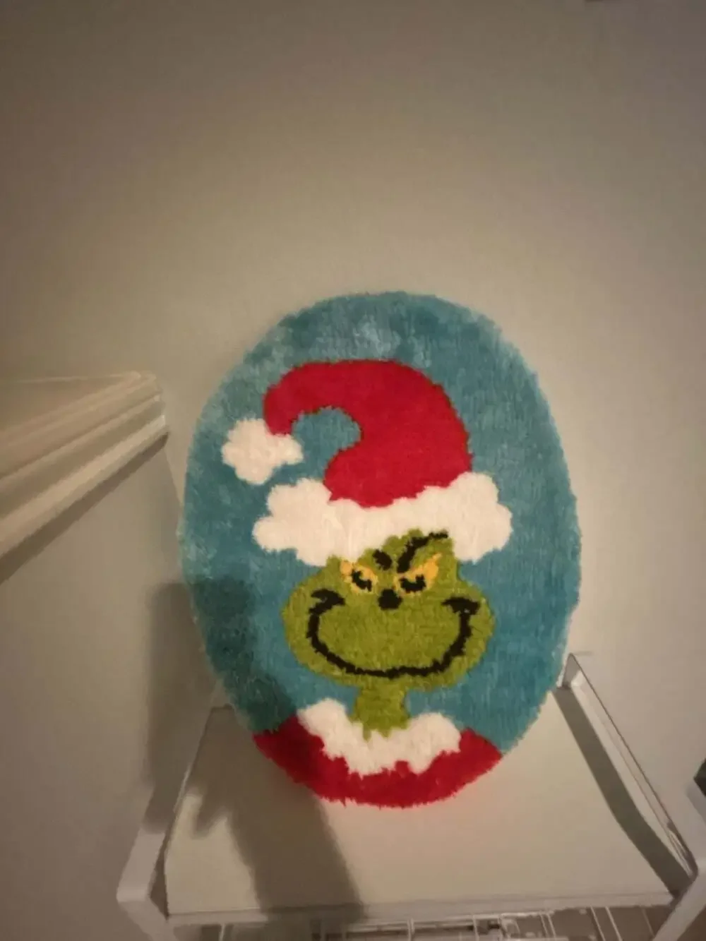 Dr. Seuss The Grinch Christmas Toilet Seat Cover Holiday Bathroom Decor